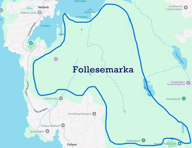  Kart over området